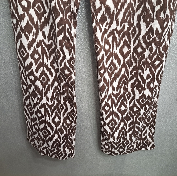 INC International Concepts 100% Linen Ikat Print Pants   Size 4 - Picture 3 of 9